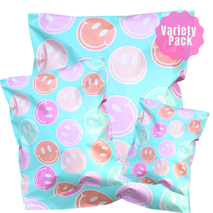 Happy Smiles Variety Pack Poly Mailers | Cute Variety Pack 36/75/150