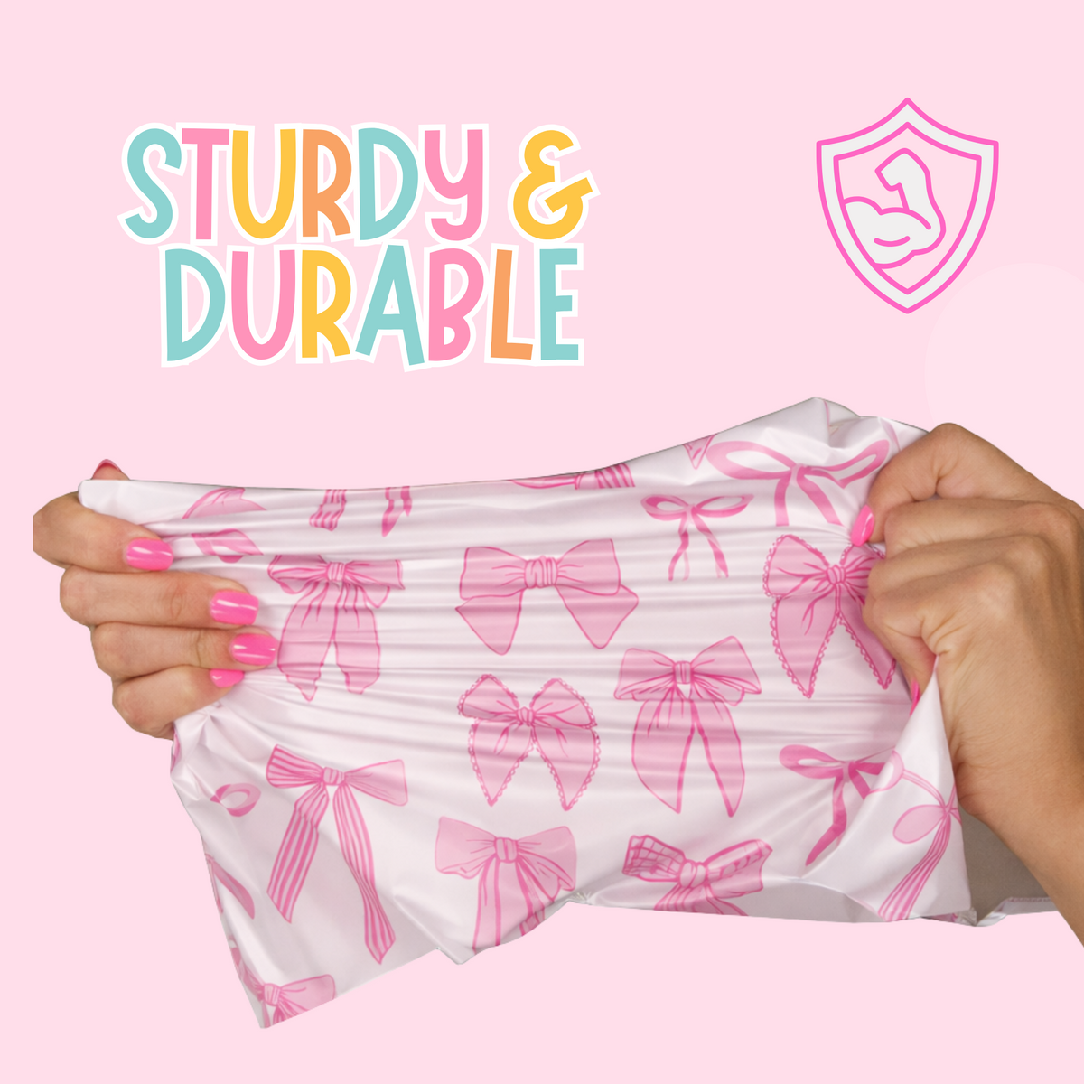 Pretty Lemon Poly Mailers – 10x13 | 50 or 100 Pack | Waterproof Boutique Shipping Bags