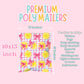 Pretty Lemon Poly Mailers – 6x9 | 50 or 100 Pack | Waterproof Boutique Shipping Bags