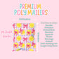 Pretty Lemon Poly Mailers – 10x13 | 50 or 100 Pack | Waterproof Boutique Shipping Bags
