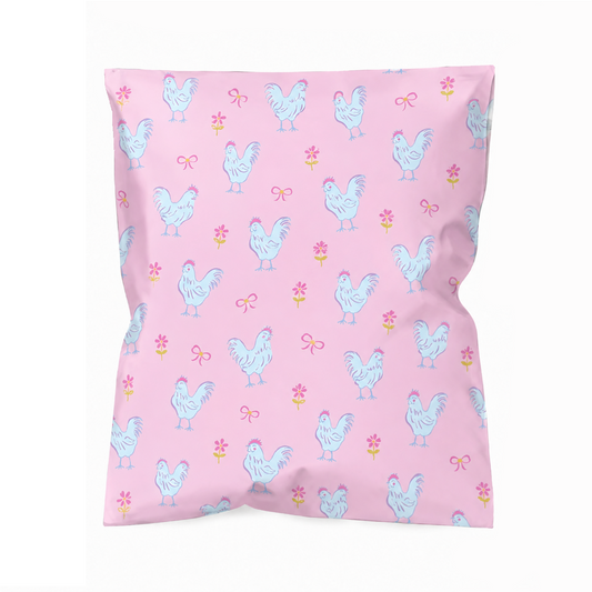 COMING SOON | Early October | 6x9 Colorful & Stylish Poly Mailer Bags Available in Three Pack Options 25, 50 and 100 - Waterproof, Tear-Resistant, Durable Shipping Bags Ideal for Gifts, Small Businesses, Boutique & Clothing Orders - Chicken Cutie