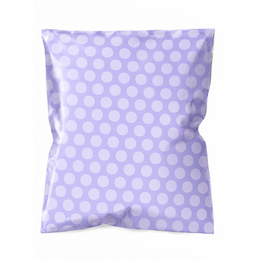 COMING SOON | Early October | 10x13 Colorful & Stylish Poly Mailer Bags Available in Three Pack Options 25, 50 and 100 - Waterproof, Tear-Resistant, Durable Shipping Bags Ideal for Gifts, Small Businesses, Boutique & Clothing Orders -  Lilac PolkaDot