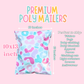 10 x 13" Colorful & Stylish 100 Packs Poly Mailer Bags | Secure, Waterproof & Tear-Resistant Shipping Envelopes with Unique Designs