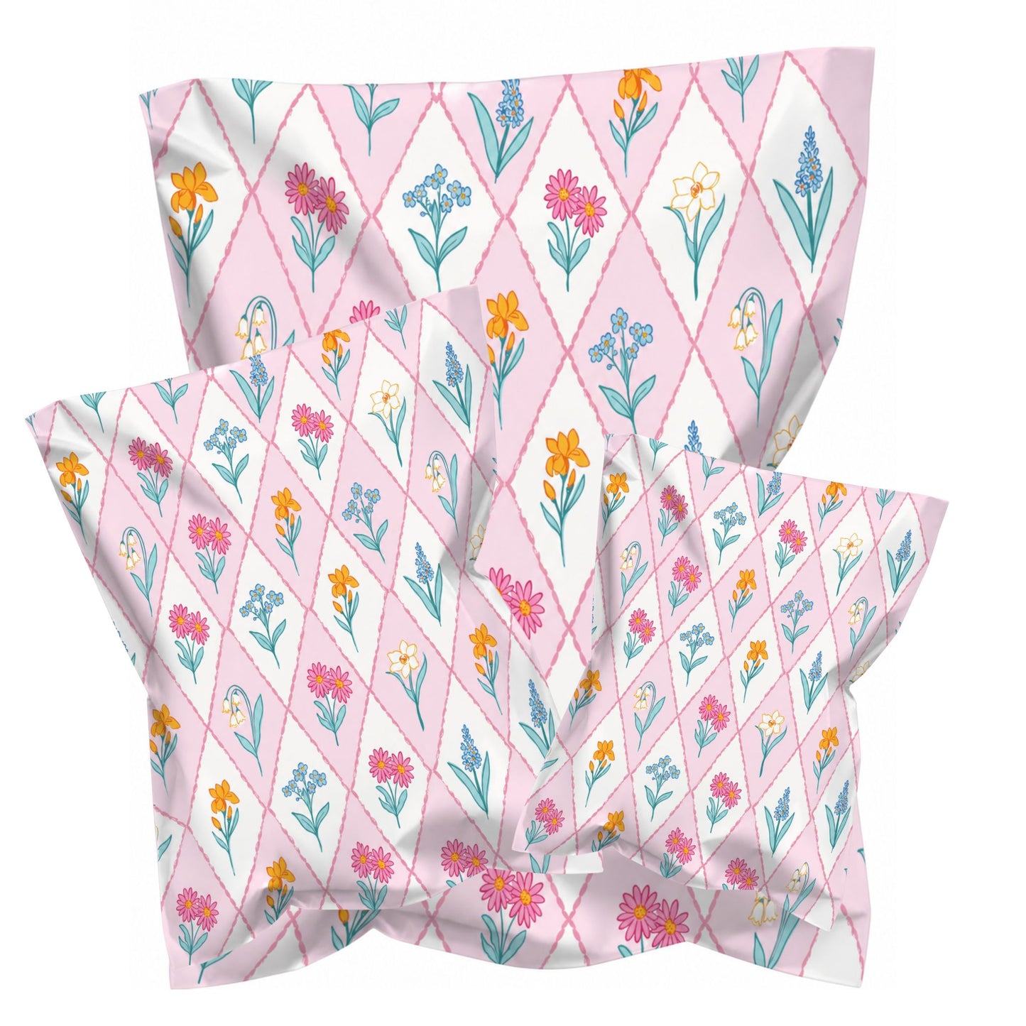 Cute Poly Mailers Shipping Bags – Waterproof, Self Seal Packaging for Small Business, Boutique & Clothing Orders – 6x9, 10x13, 14.5x19 – 25/50/100 Packs