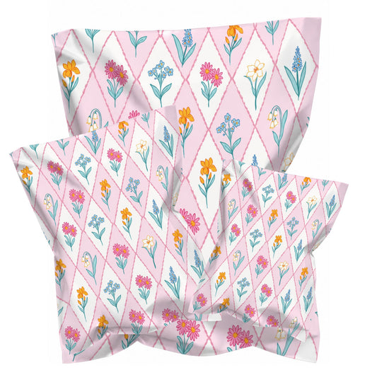 Blush Bloom - Colorful & Stylish Poly Mailer Bags in All Sizes - 6x9, 10x13, 14.5x19 - Waterproof, Self-Seal Packaging for Small Business, Boutique & Clothing Orders - 25, 50 & 100 Packs