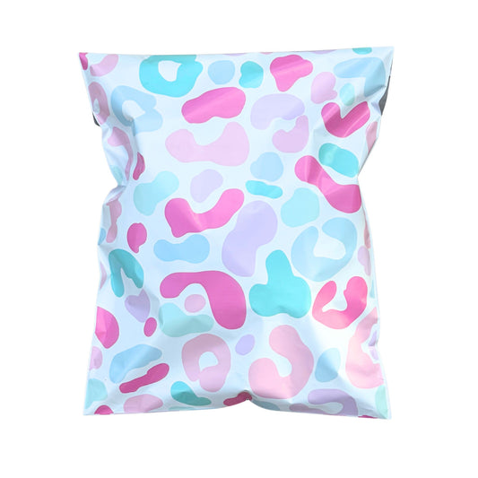 10x13 Colorful & Stylish Poly Mailer Bags Available in Three Pack Options 25, 50 and 100 - Waterproof, Tear-Resistant, Durable Shipping Bags Ideal for Gifts, Small Businesses, Boutique & Clothing Orders -Chick Leopard